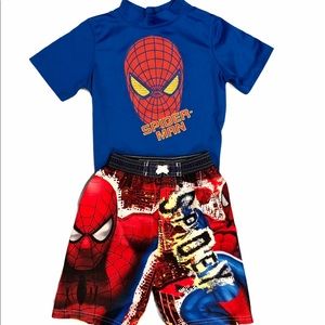Spiderman swim set size 4T